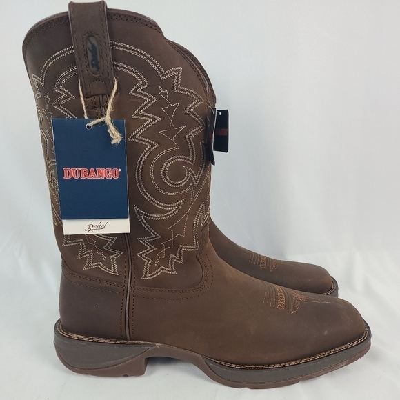 NEW Durango Rebel Men's Pull-On Western Boot - Square Toe - DB4443 Sz 14D NIB - Picture 2 of 8